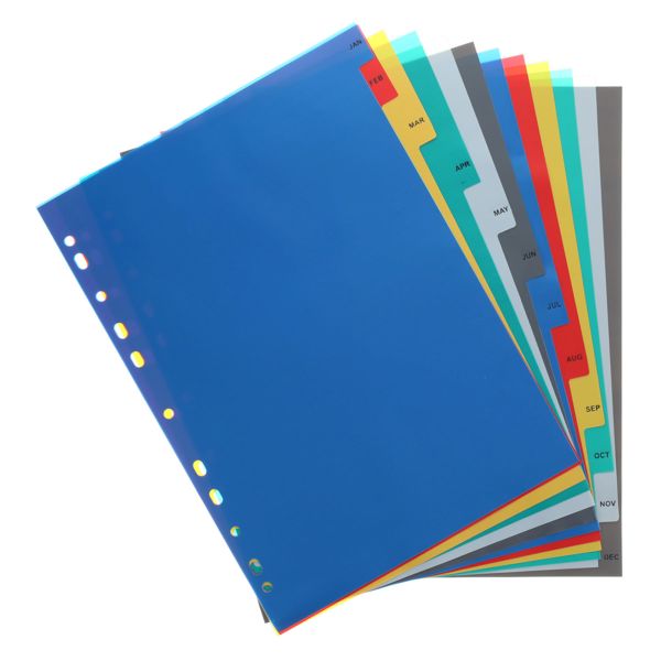 Concept A4 12 Part Jan-Dec Dividers
