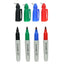 Pro:Scribe 4 Mini Permanent Markers in Red, Black, Blue & Green
