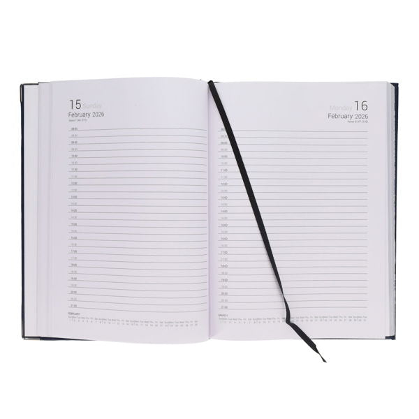 A4 2026 Day To Page APPOINTMENT Diaries Padded Cover