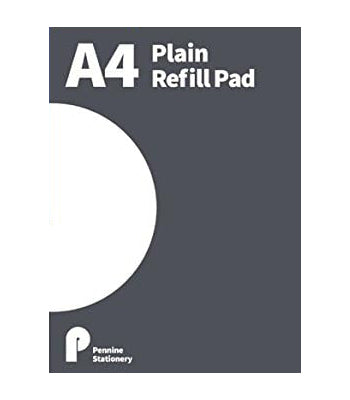 A4 Plain White Refill Pad 50 Sheets