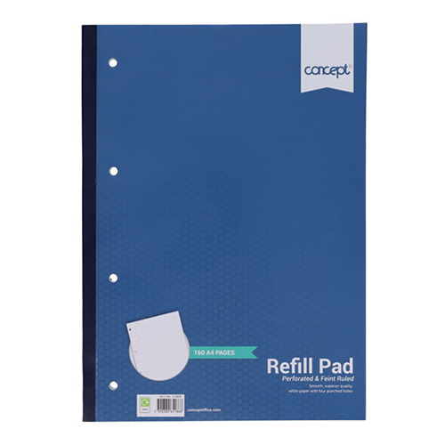 Concept Office 160 Pages A4 White Refill Pad Side Bound