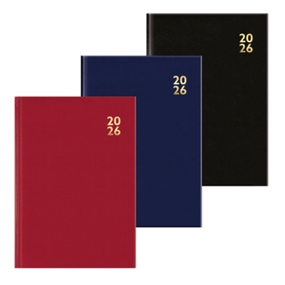 A6 2026 Week To View Diary Red, Black or Blue