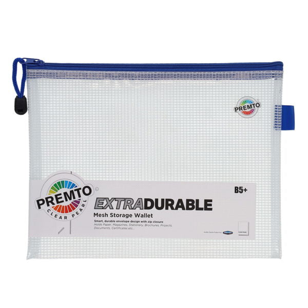 Premto B5 Extra Durable Expanding Mesh Bag Secure Zip