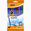 BIC Cristal Soft Ball Pens - Pack of 10 - Assorted Colours - Medium
