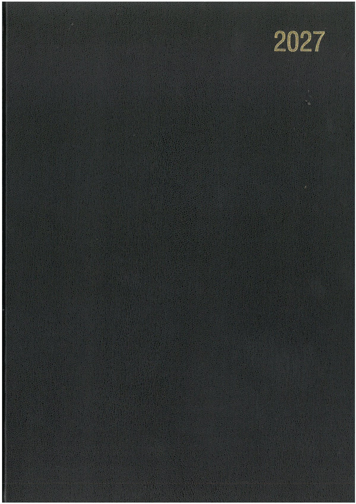 A5 2027 2 Days Per Page Diaries Black Only