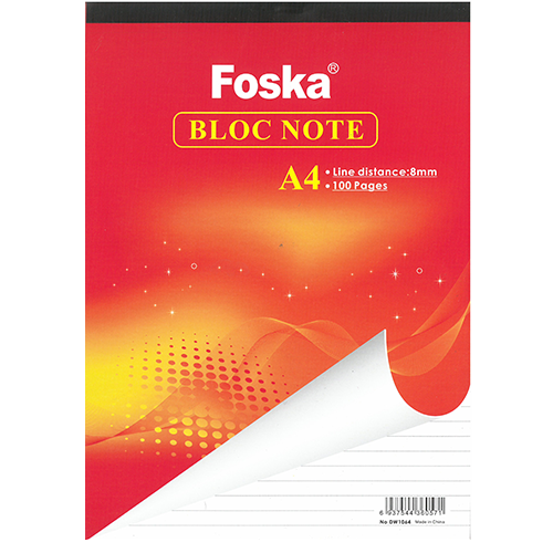 A5 or A4 Bloc Note Ruled Memo Pads