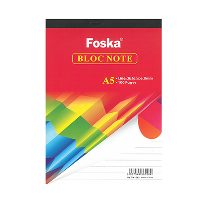 A5 or A4 Bloc Note Ruled Memo Pads