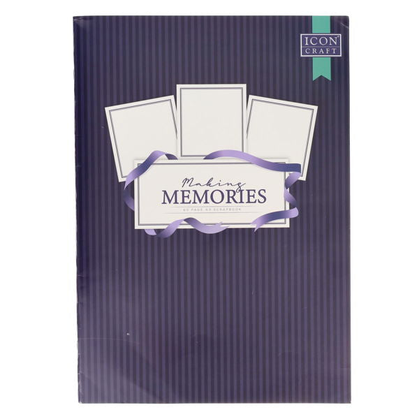 Premier Stationery Memoirs A3 Scrapbook Blue or Grey