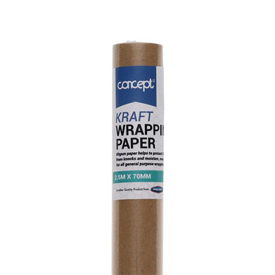 70cm x 2.5m Rolll of Brown Kraft paper