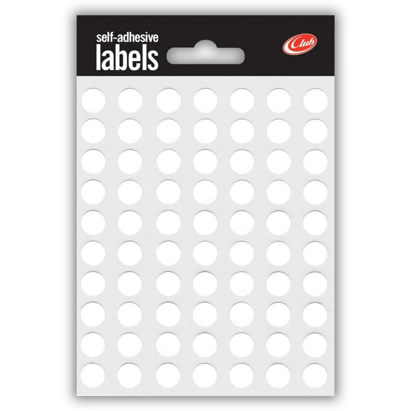 White Self Adhesive Labels