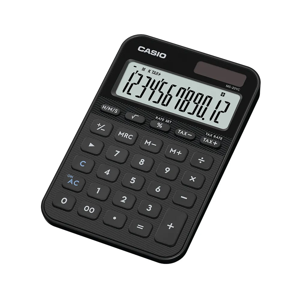 Casio MS-20YC Mini Desk Calculator Black