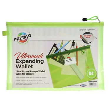 Premto B4+ Extra Durable Expanding Mesh Bag Secure Zip