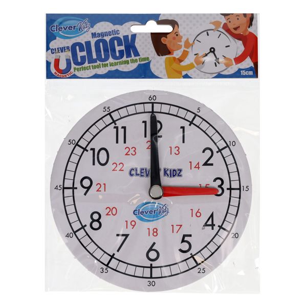 TIME TEACHING CLOCK / MAGNETIC