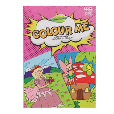 Premier 48 Page A4 Colouring Book Pink