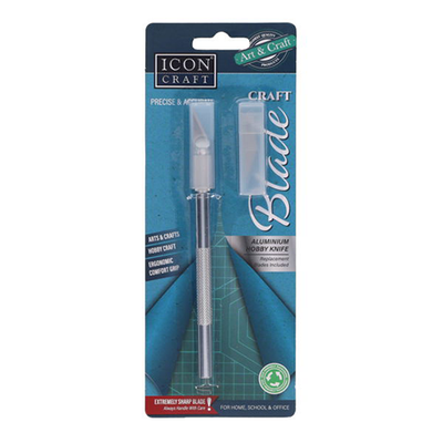 Metal Craft Knife  with Spare Blades - Scalpel Style