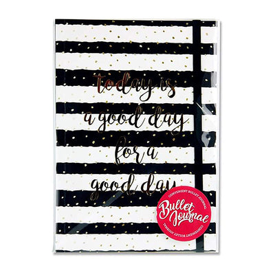 Premier Stationery A5 200 Page Bullet Journal - Black/White