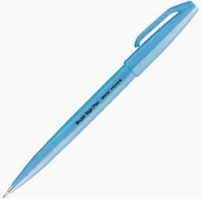 Pentel Brush Sign Pen SES15C - Brush Nib - Fibre Tip