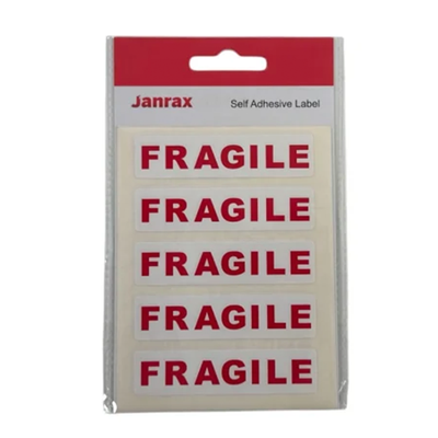 White Self Adhesive Fragile Labels