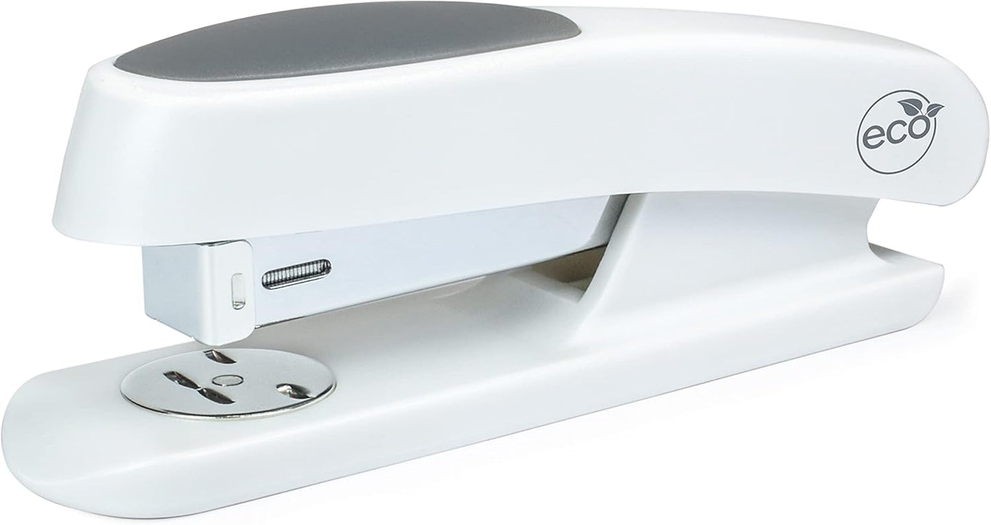 Rapesco ECO Sting Ray Stapler and 1000 x 24/6 mm Staples Antibacterial Protection Soft White