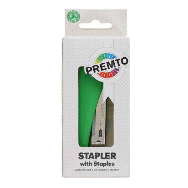 Premto Stapler with Staples - 3 Colour Choice