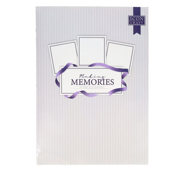 Premier Stationery Memoirs A3 Scrapbook Blue or Grey