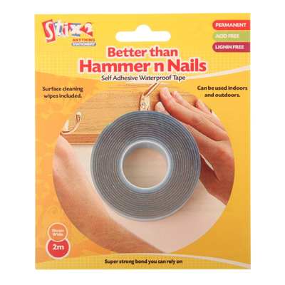 Better Than Hammer n Nails Self Adhesive Waterproof Double Sided Tape
