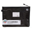 Premto A4+ Extra Durable Expanding Mesh Bag Secure Zip Jet Black