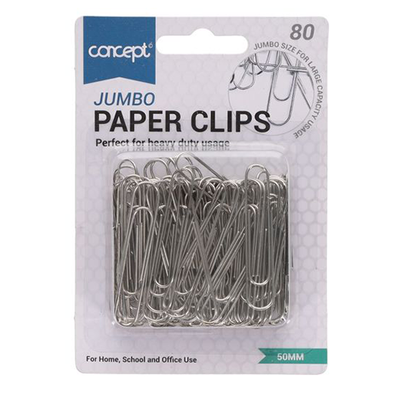 Premier Stationery 50 x  50mm Jumbo Paper Clips