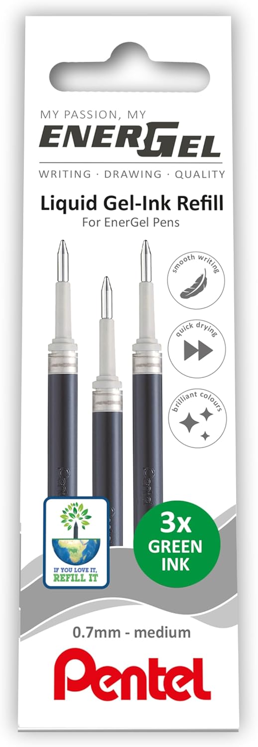 3 x Pentel LR7 EnerGel Refills 8 Colour Choice