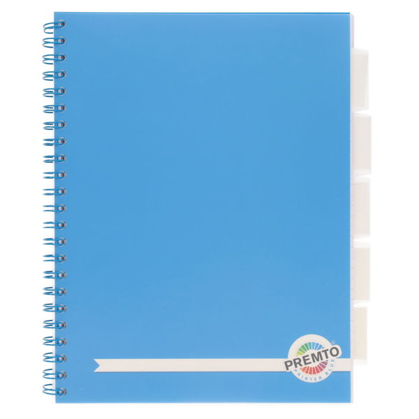 Premtone A4 5 Subject Notebook Choice of Colour