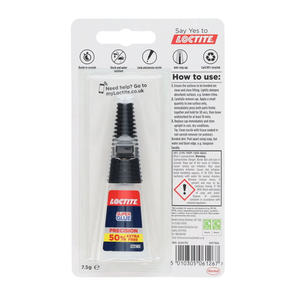 Loctite 5g Precision Superglue + 50% Extra Free