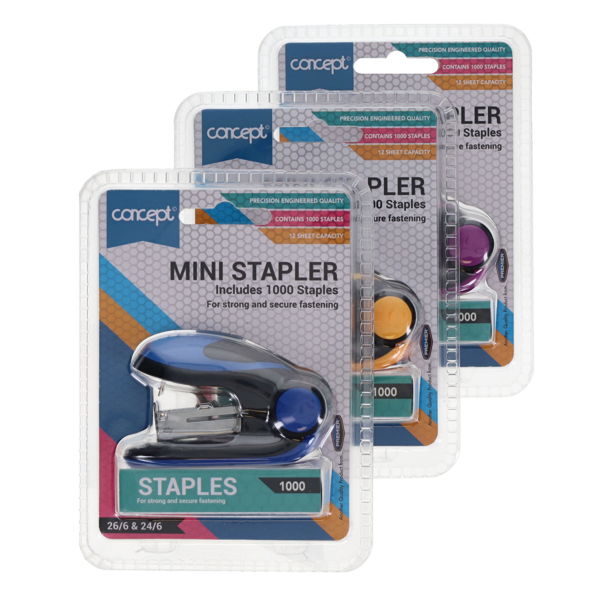 Premier 26/6 Mini Stapler & Staples Set