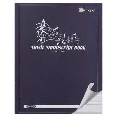 Music Manuscript Book Paperback