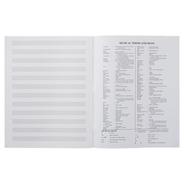Music Manuscript Book Paperback