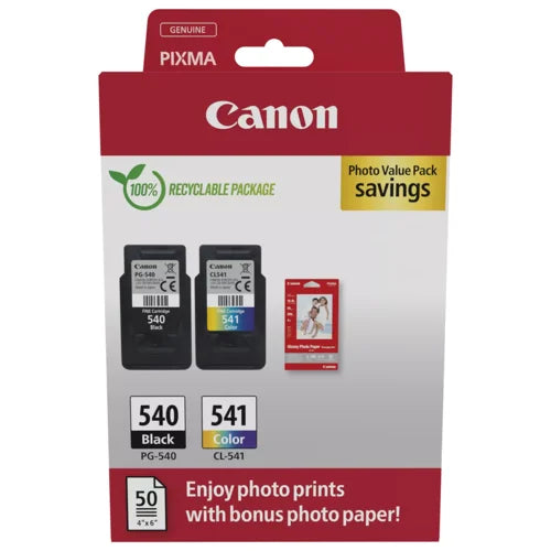 Canon PG540 and CL541 Standard or XL