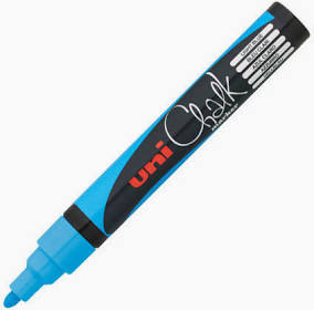 uni-Ball Chalk Pens PWE-5 Choice of 10 Colours