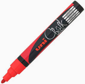 uni-Ball Chalk Pens PWE-5 Choice of 10 Colours