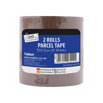 2 Rolls Packaging Tape Brown 48mm x 25m