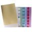 A4 220gsm Foil Card 16 Sheets Assorted Pastel or Rainbow