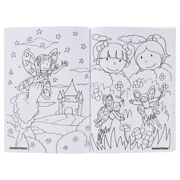 Premier 48 Page A4 Colouring Book Pink