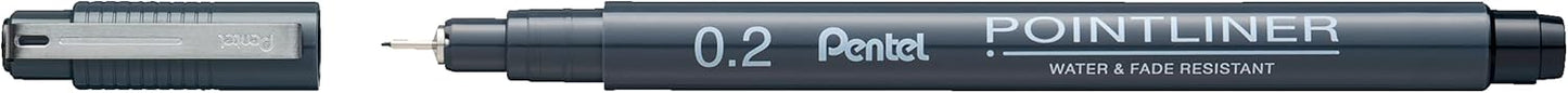 Pentel Pointliner Drawing Pens 0.03 - 1mm