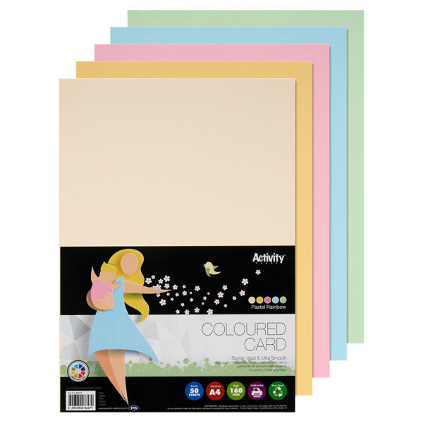 A4 Packs of 160gsm Card Choice of 16 Colours