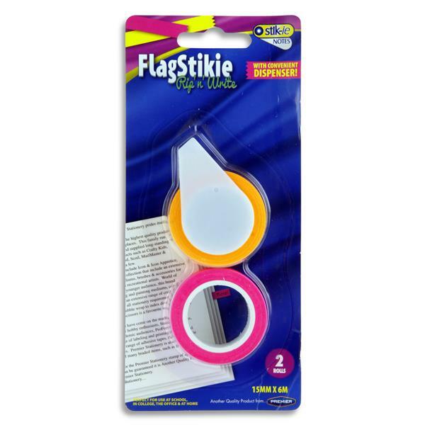 Stik-ie Rip n' Write Tape with Dispenser 15mm x 6m