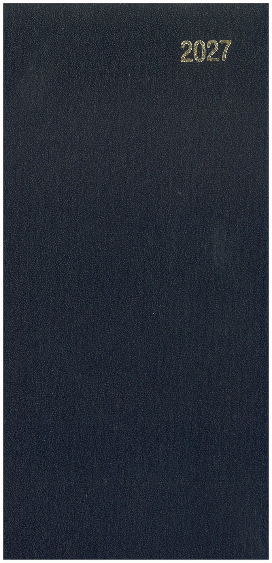 2027 Slim Pocket  2 Weeks To View Diary Black