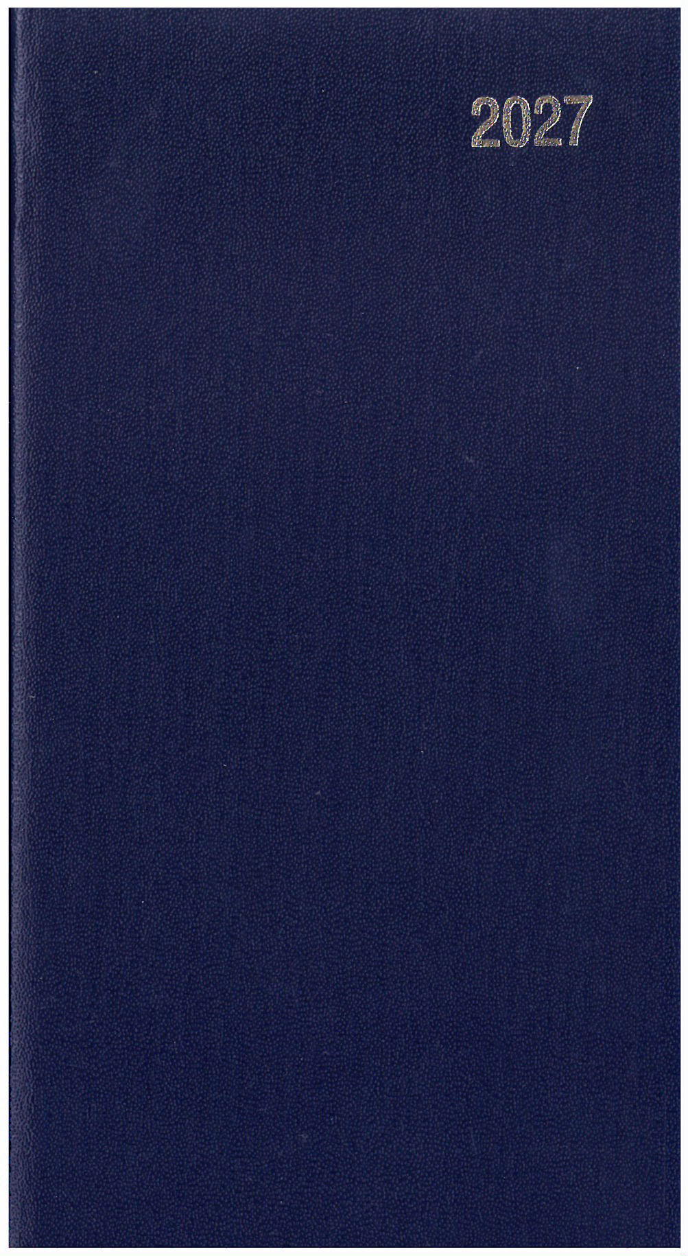 2027 Slim Pocket Week To View Diary Black, Blue or Red
