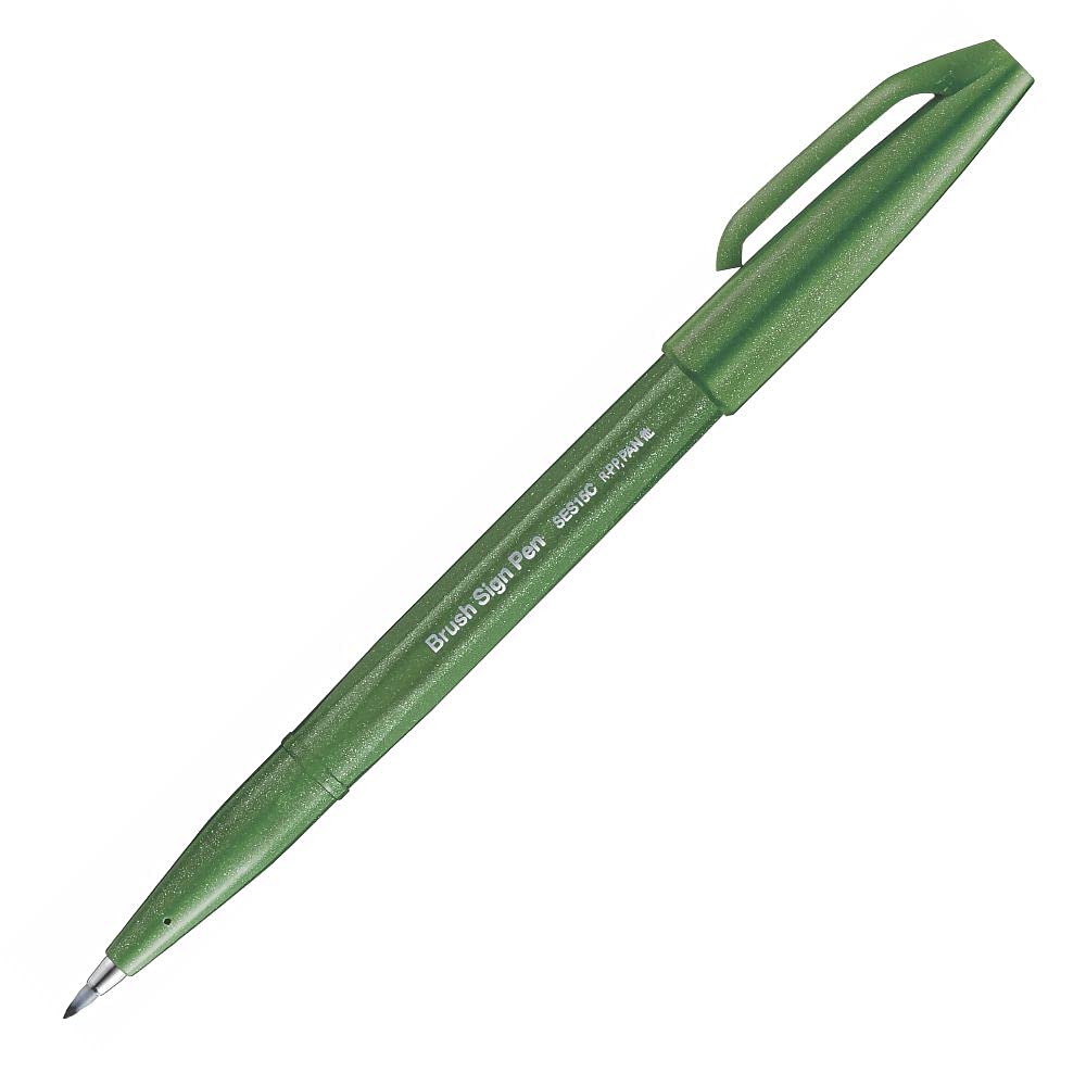 Pentel Brush Sign Pen SES15C - Brush Nib - Fibre Tip