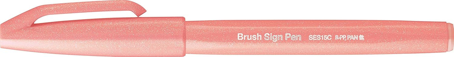 Pentel Brush Sign Pen SES15C - Brush Nib - Fibre Tip