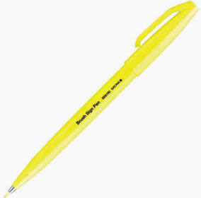 Pentel Brush Sign Pen SES15C - Brush Nib - Fibre Tip