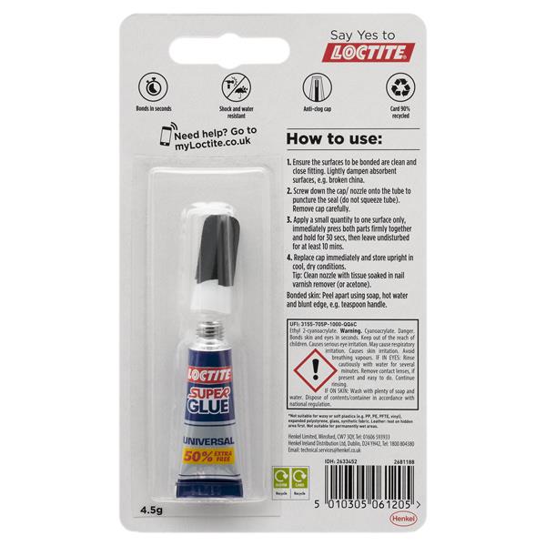 Loctite 3.5g (+1.5g)  Precision Superglue + 50% Extra Free