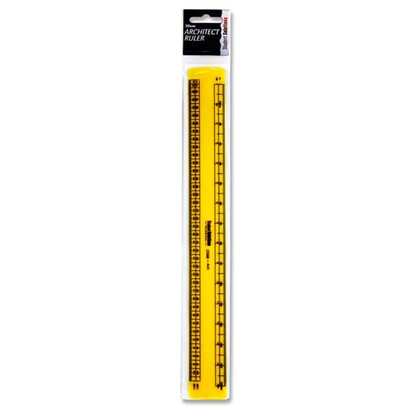 30cm Technical Architect Scale Ruler: 1: 5, 1: 50, 1: 1250 & 1: 2500
